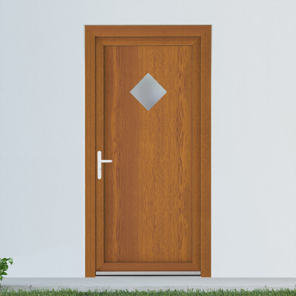 Porte de service en PVC imitation bois Porte de service en PVC imitation bois