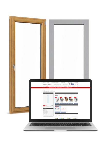 Porte-fênetre en bois-alu