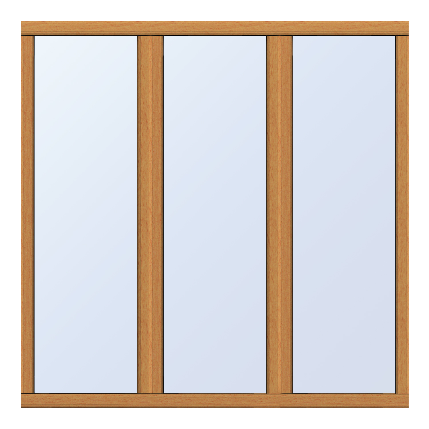 Porte-fenêtre 3 vantaux bois