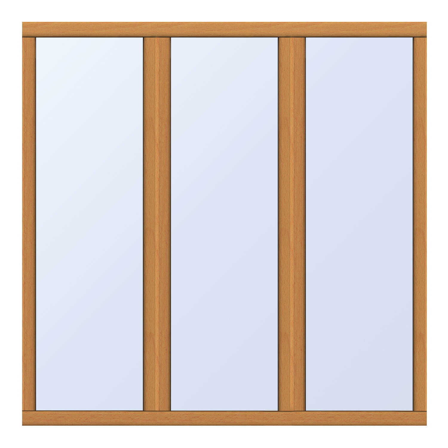 Porte-fenêtre 3 vantaux bois
