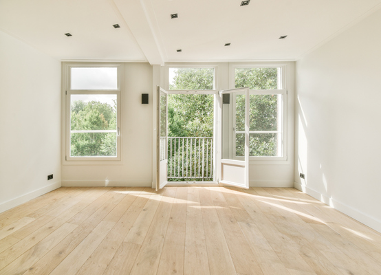 Porte-fenêtre PVC avec soubassement