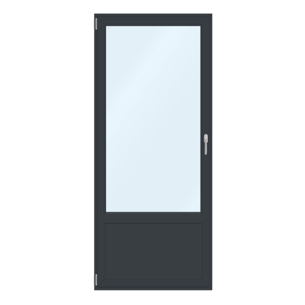 Porte-fenêtre aluminium avec soubassement
