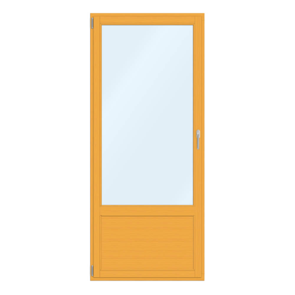 Porte-fenêtre bois avec soubassement