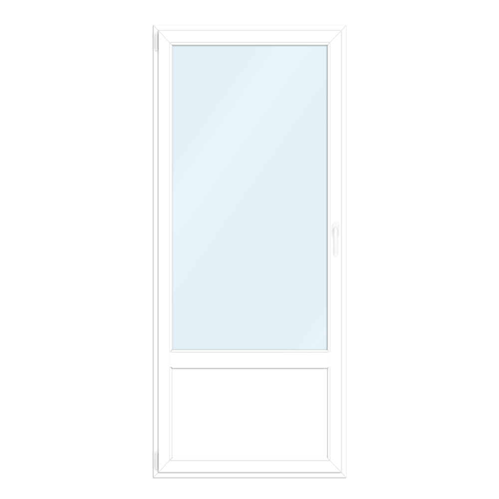 Porte-fenêtre PVC avec soubassement