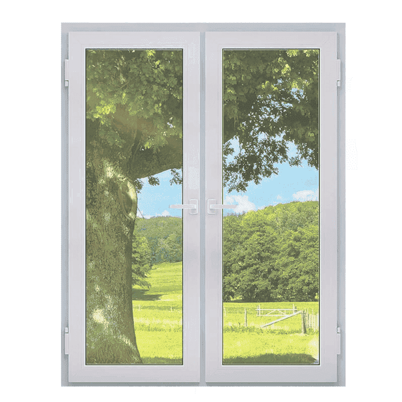 Porte-fenêtre PVC deux vantaux