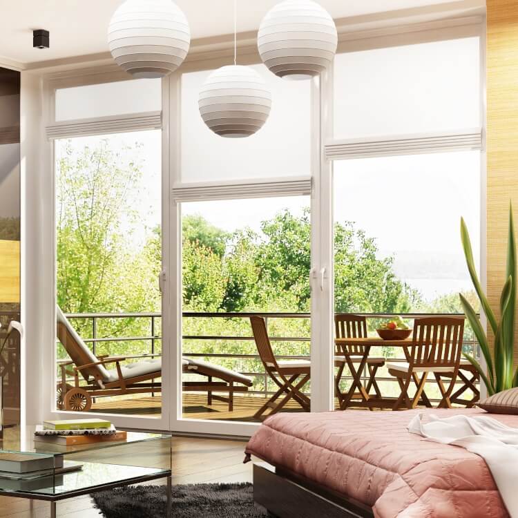 Porte-fenêtre 3 vantaux PVC