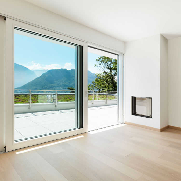 Porte-fenêtre coulissante en PVC