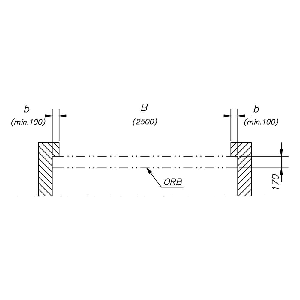 Coupe transversale bb : croquis de construction