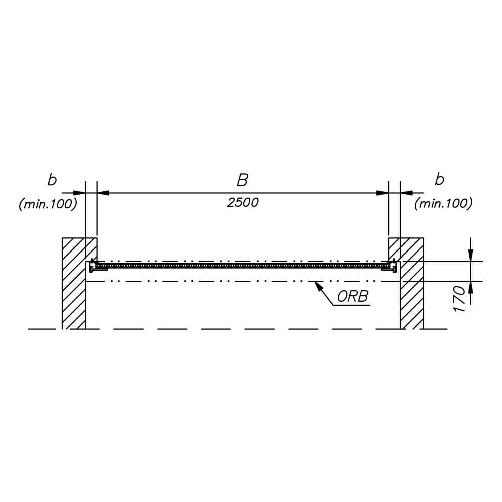 Coupe transversale bb : croquis d'architecture