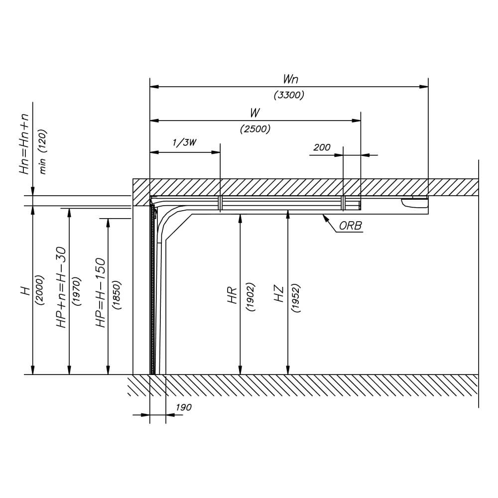 Coupe transversale aa : croquis d'architecture