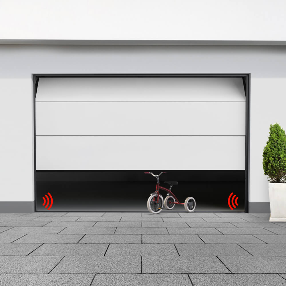 Porte de garage avec celulles photoélectriques