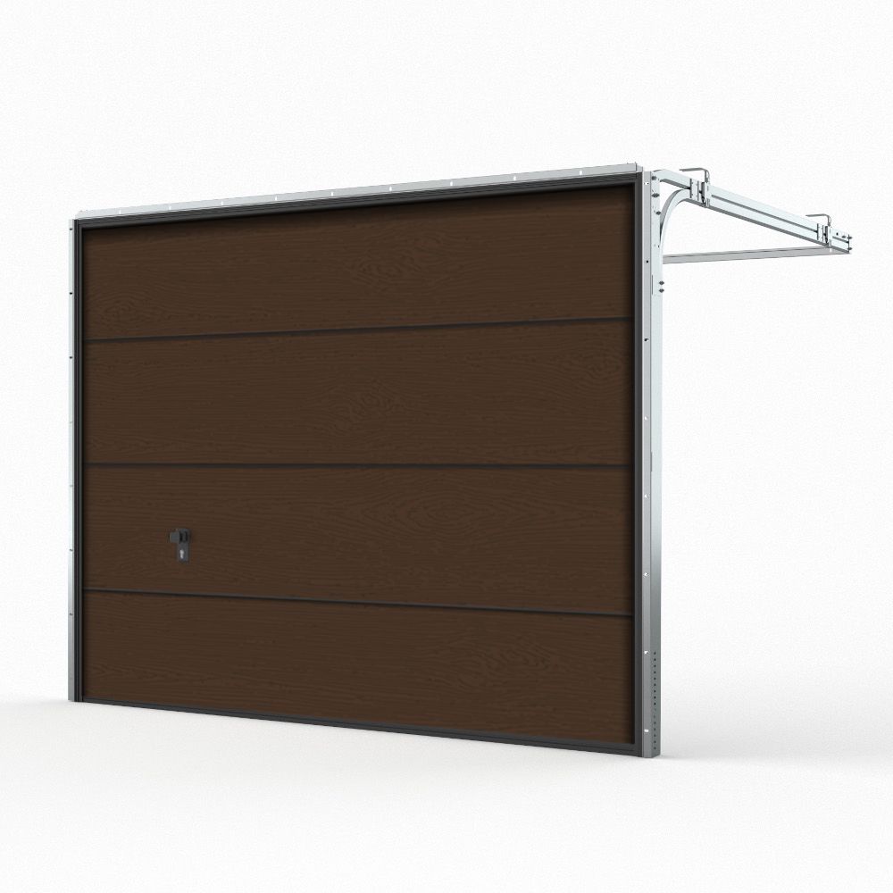 Porte de garage marron
