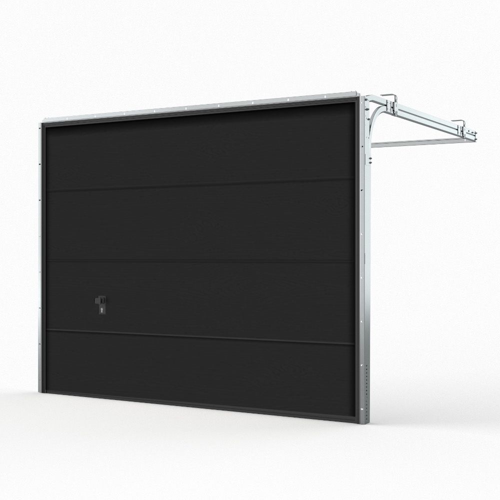 Porte de garage noire
