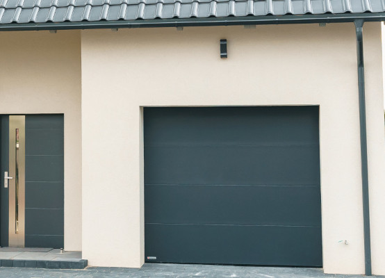 Porte garage anthracite moderne