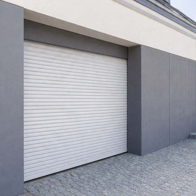 Porte de garage enroulable blanc