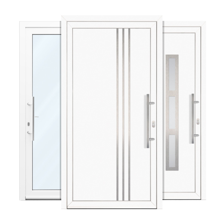 Porte d'entrée PVC classique