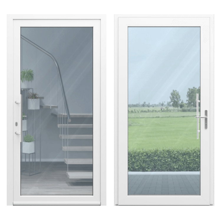 Personnalisation porte d'entrée PVC
