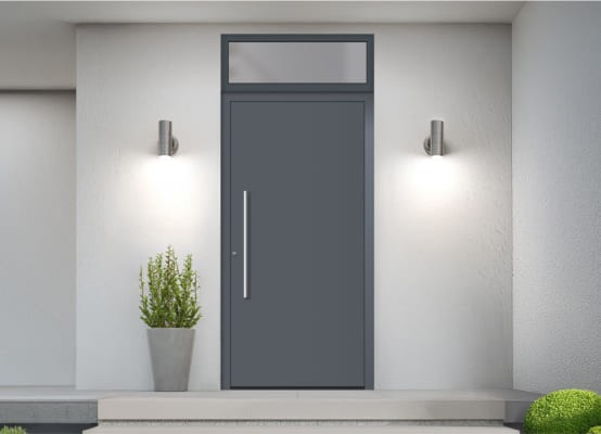Porte d'entrée avec imposte