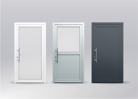 Couleurs de portes d'entrée PVC