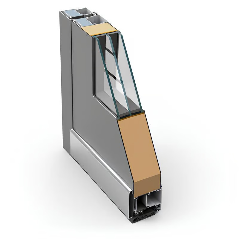 Profilé de porte d'entrée aluminium