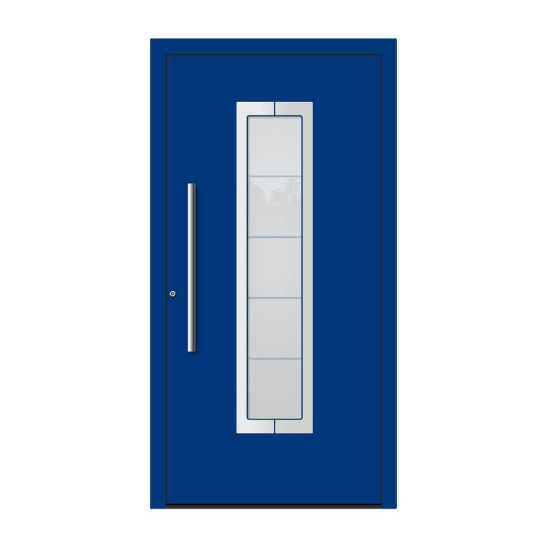 Porte d'entrée bleu