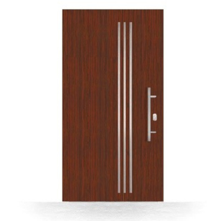 Porte d'entrée marron