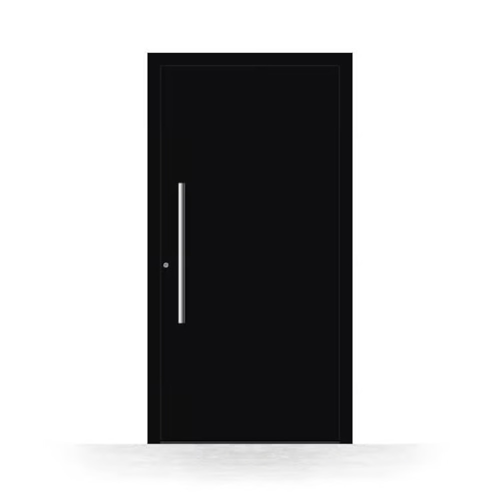 Porte d'entrée noire