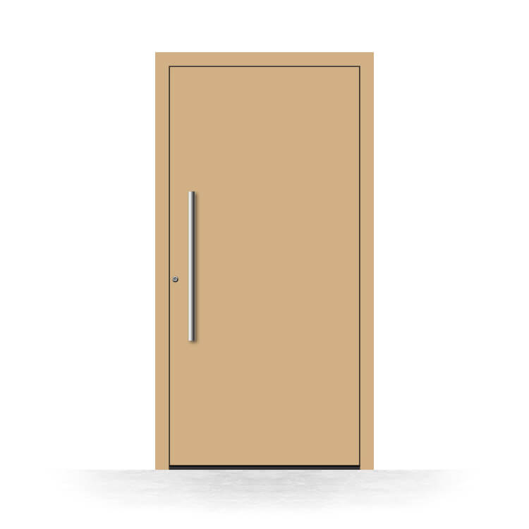 Porte d'entrée beige