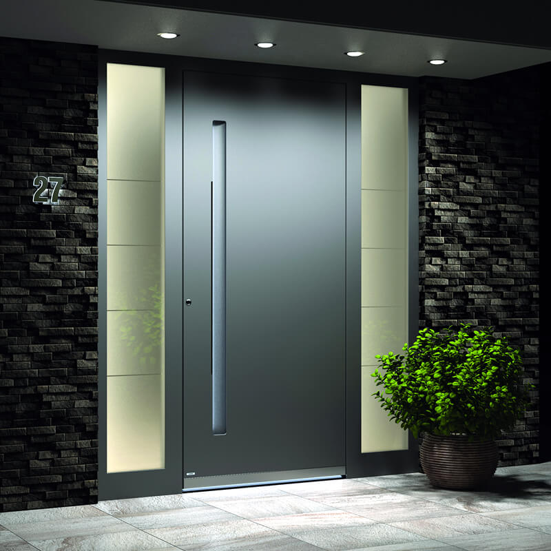 Porte D entr e Grise Sur Mesure