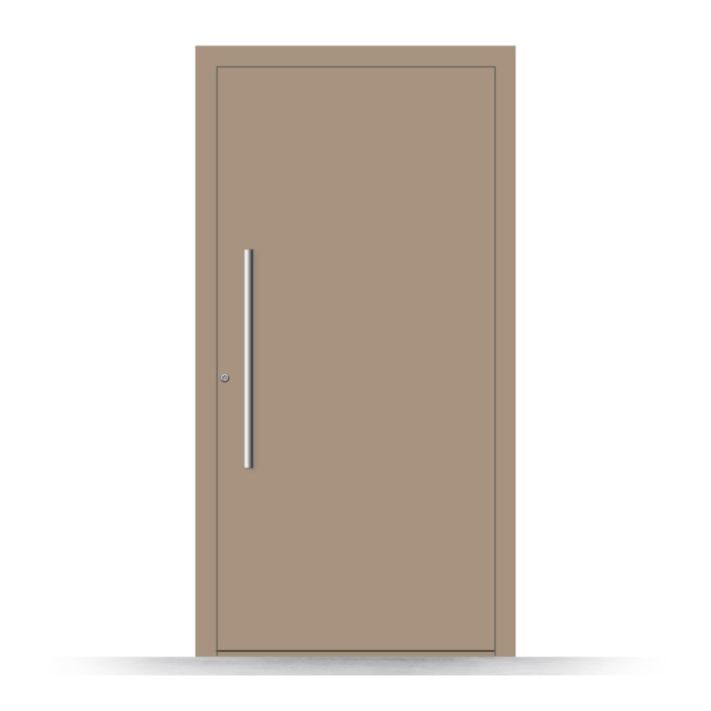 Porte d'entrée couleur taupe