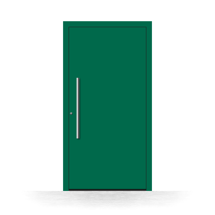 Porte d'entrée verte