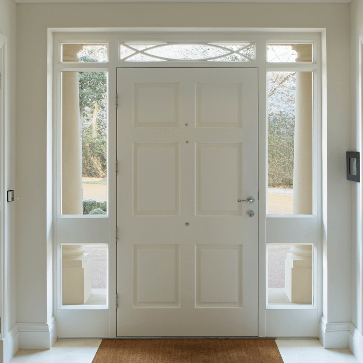 porte d'entrée pleine