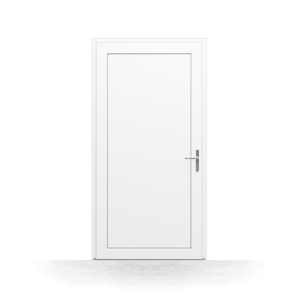 Porte d'entrée entièrement vitrée - Vue intérieure