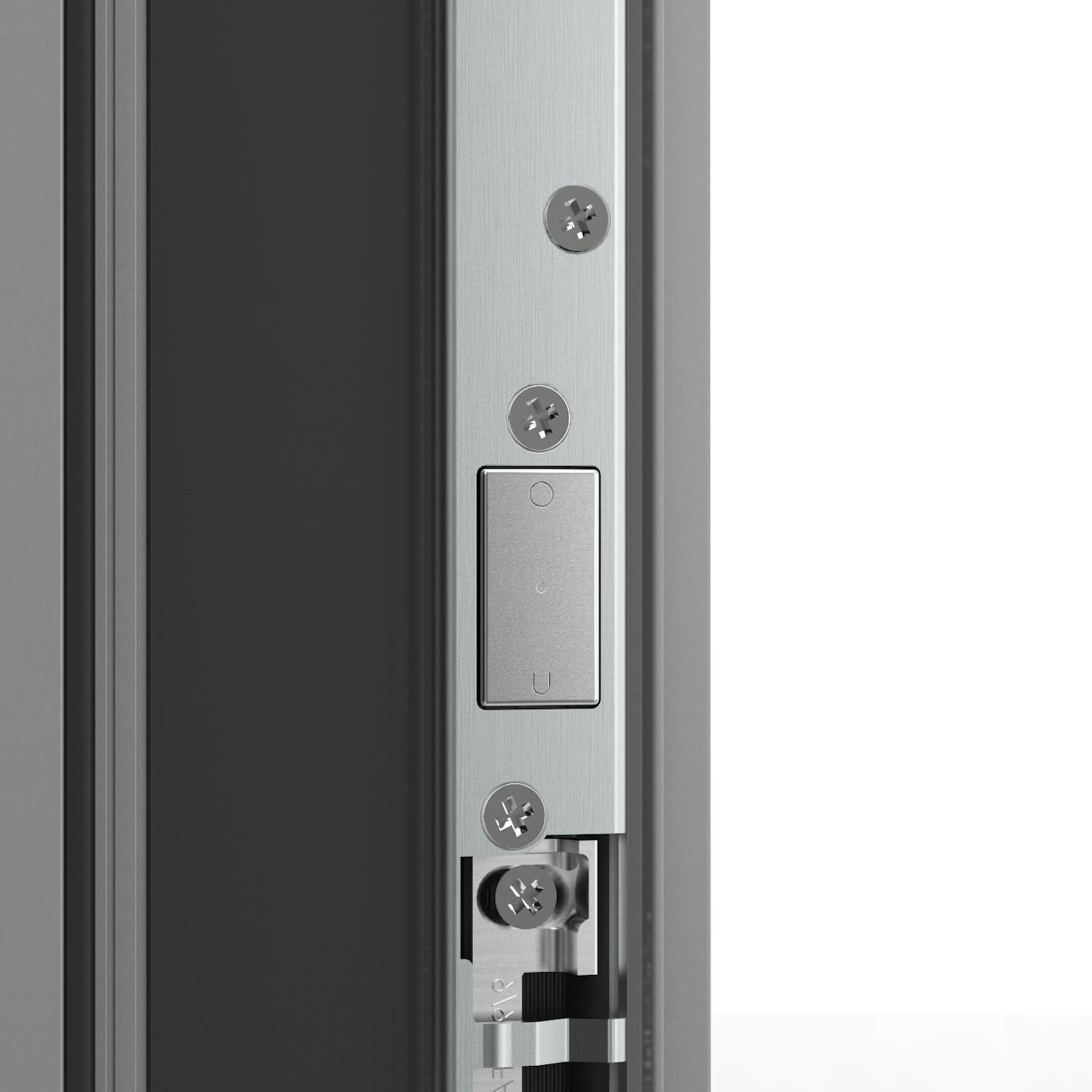 barre magnetique sur porte d'entree
