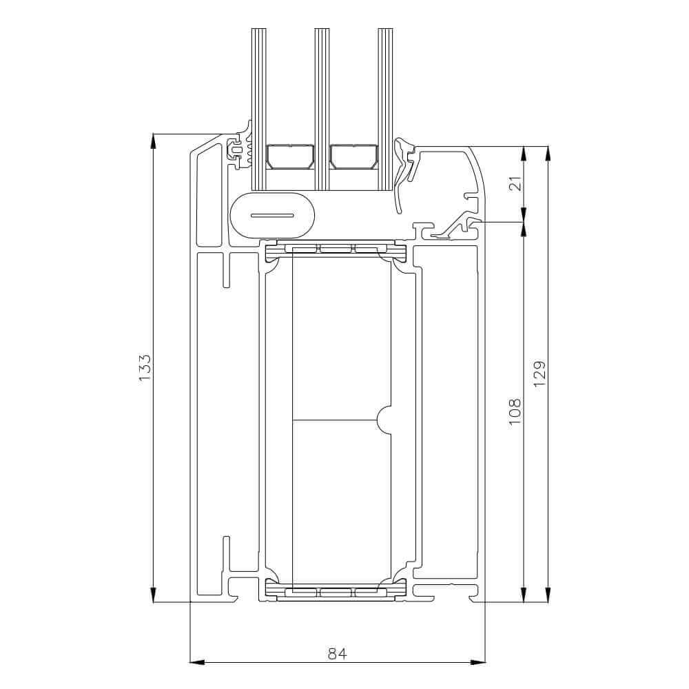 Exclusif Classique : Cadre vitrage fixe large