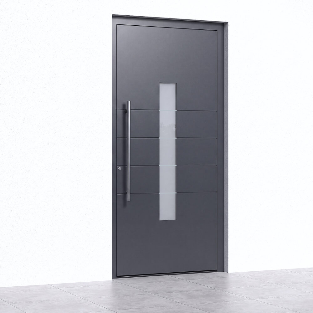 Porte d'entrée Schüco Houffalize installation
