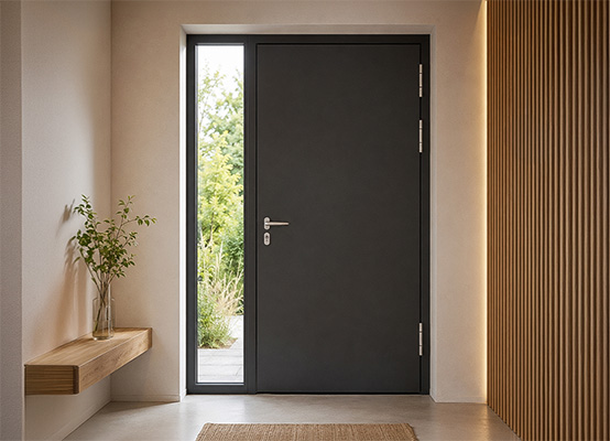 Porte d'entrée Schüeco intérieure naturelle Porte d'entrée Schüeco intérieure naturelle