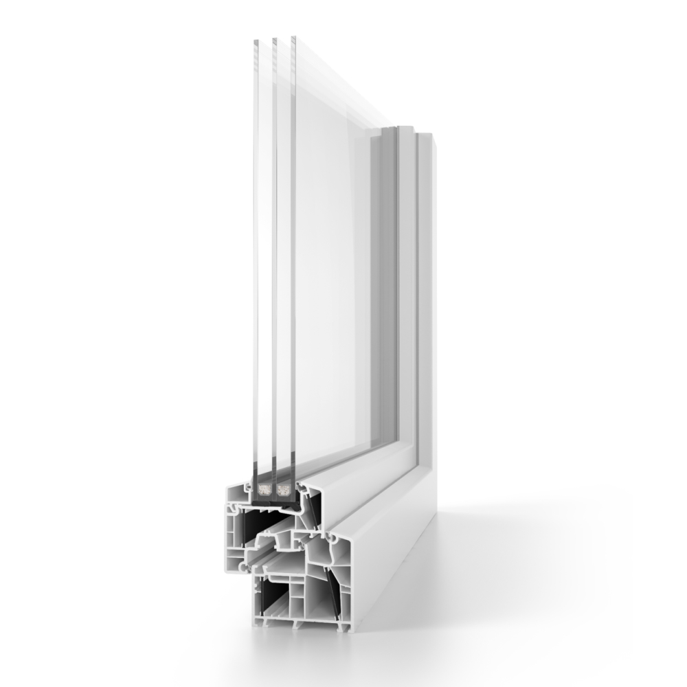 Profilé PVC aluplast energeto® 8000 fermé 