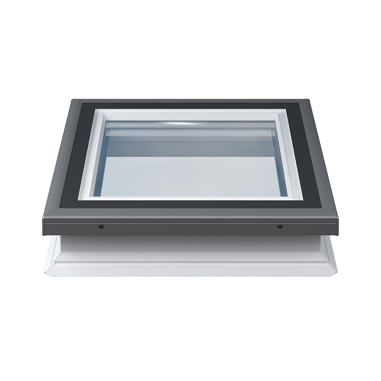 Puits de lumière fixe avec revêtement en alu