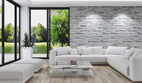 Baie vitrée angle sur mesure