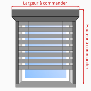 mesure d’un brise-soleil pour une pose en applique