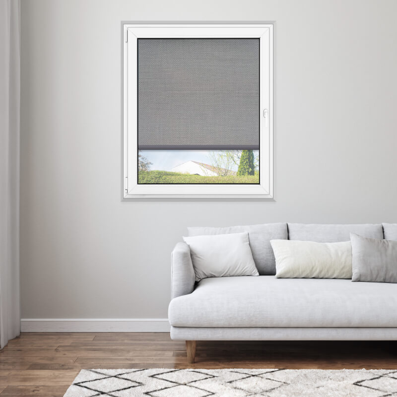 Store enrouleur extérieur gris foncé