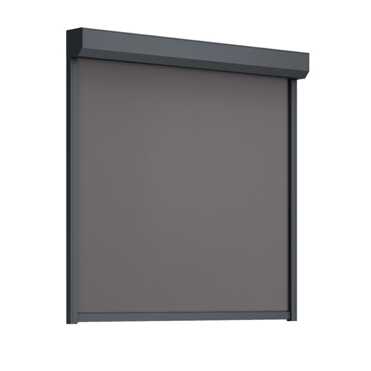 Store enrouleur extérieur rectangulaire 45° fermé