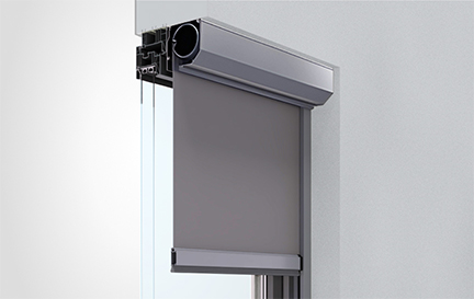 Store enrouleur extérieur rectangulaire 45°
