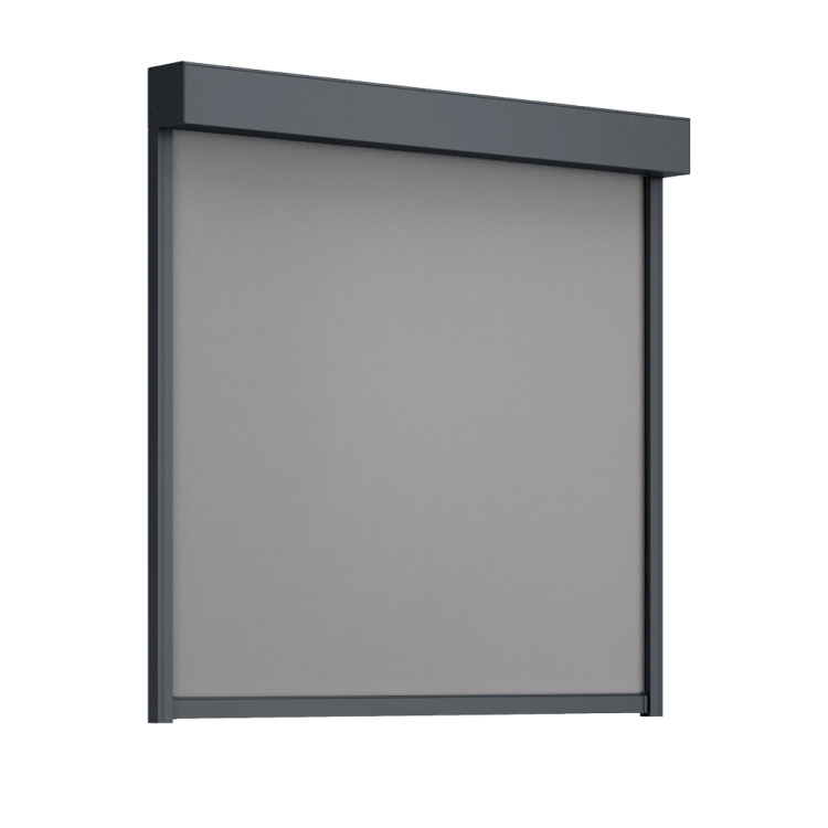 Store enrouleur extérieur rectangulaire 90° fermé