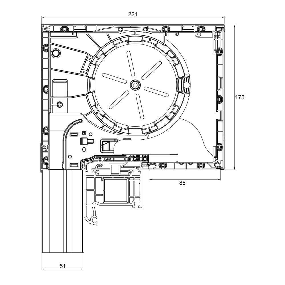 Volet roulant intégré Basic - 175 x 230