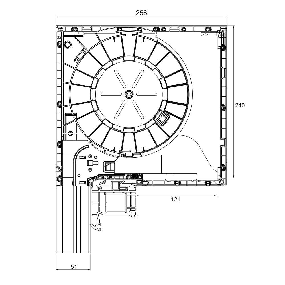 Volet roulant intégré Basic - 235 x 250