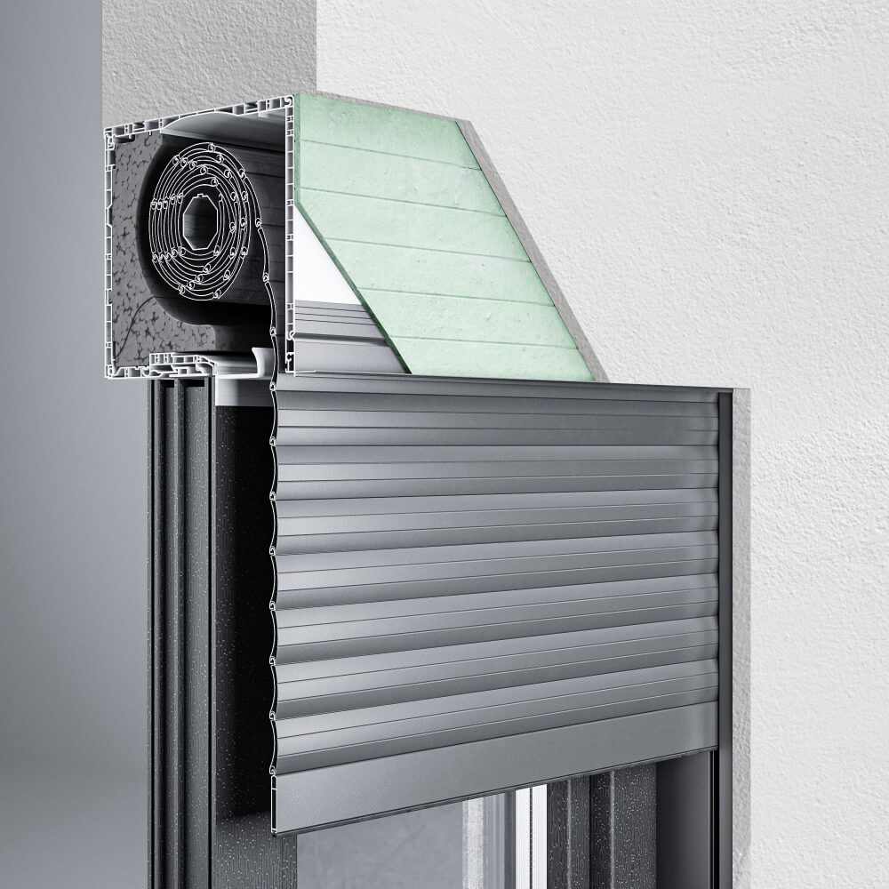 Volet roulant intégré Basic - vue transversale