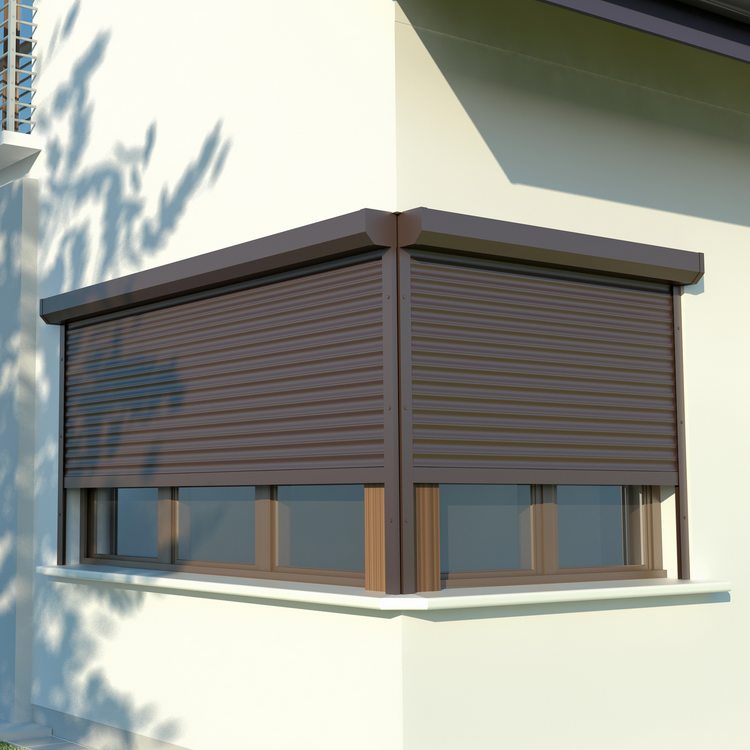 Volet roulant extérieur rectangulaire façade