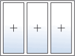 [Translate to French-BE:] porte-fenetre 3 vantaux 